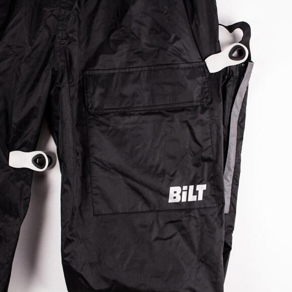 Bilt Men's Motorcycle Overpant's Waterproof 2XL Black Poly BLW 8 Unlined - Picture 6 of 10